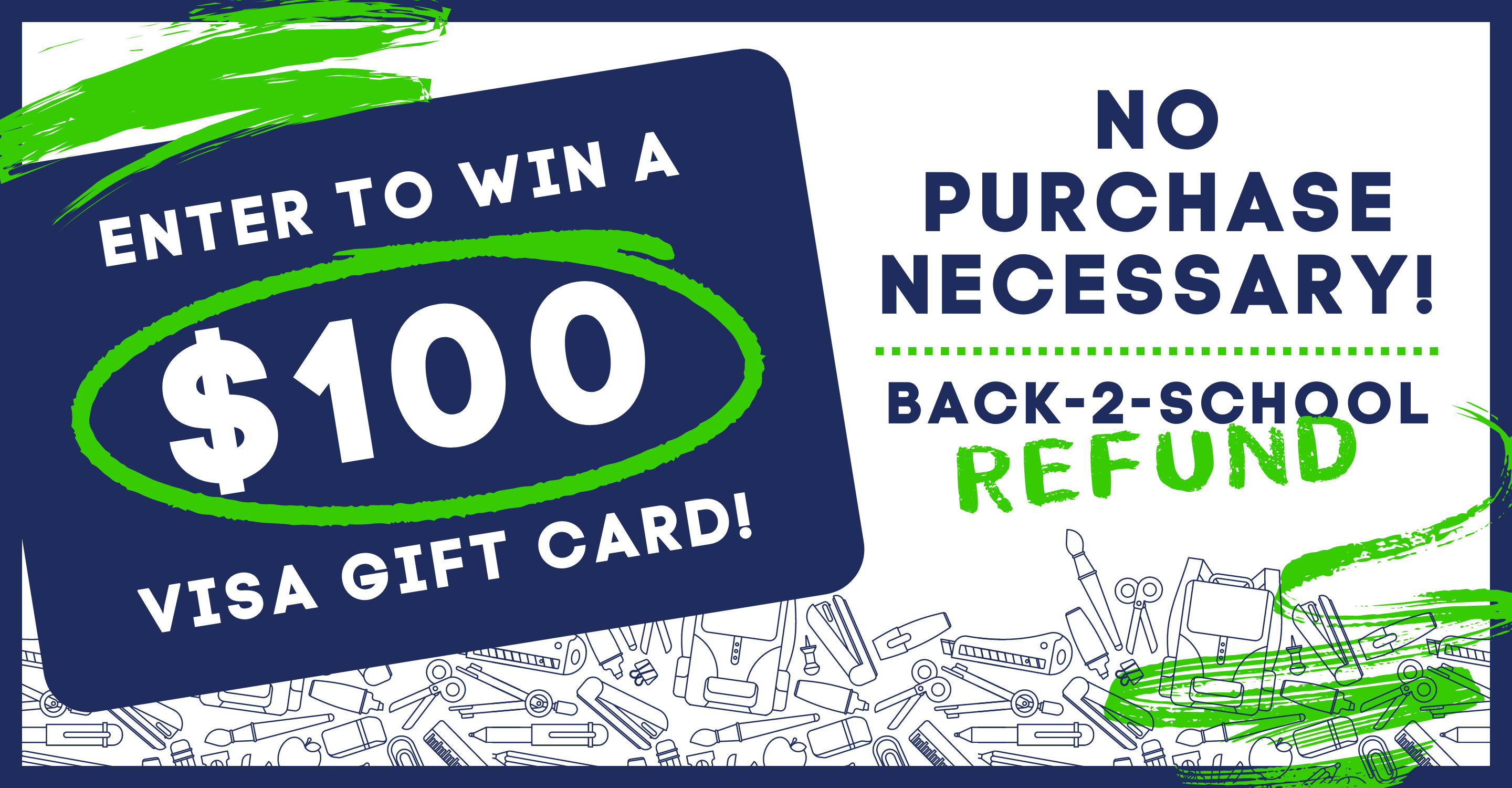 BackToSchoolRefund Back-2-School refund! Enter to win a $100 gift card!